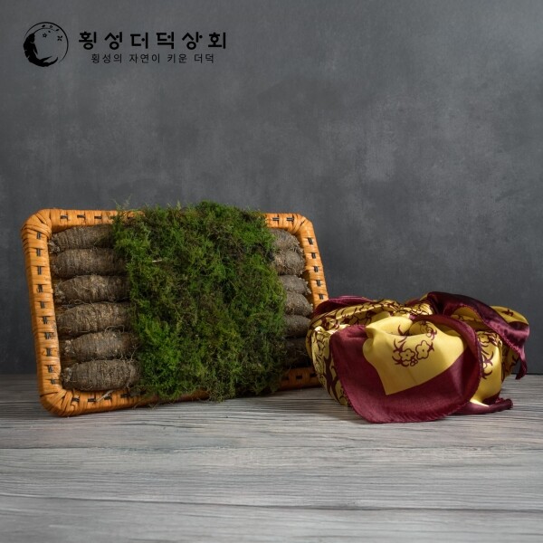 횡성맛더덕,횡성더덕등바구니1호(1.2kg)